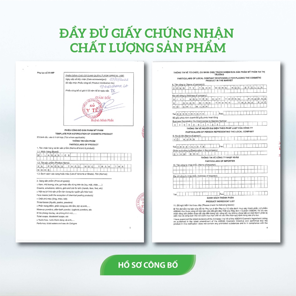 Xà Phòng Tắm Thảo Mộc MILAGANICS Giảm Mụn Lưng, Trắng Da, Mờ Thâm (Tràm Nghệ, Than Tre, Trà Xanh) MILAGANICS 100gr (Hộp) - Quà tặng kèm Bông tạo bọt