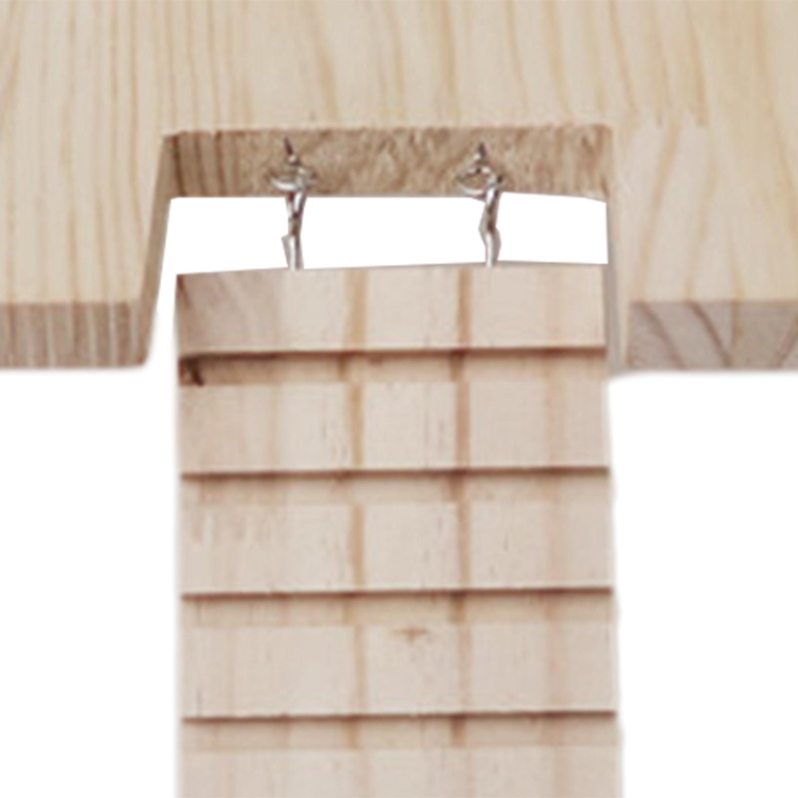 Small Pet Wooden Platform with Stairs Stable for Hamster Rat Squirrel Chinchilla