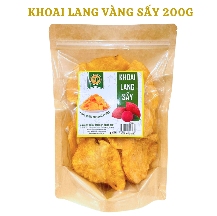 KHOAI LANG VÀNG SẤY MẬT ONG TÂN LỘC PHÁT - BỊCH 200G