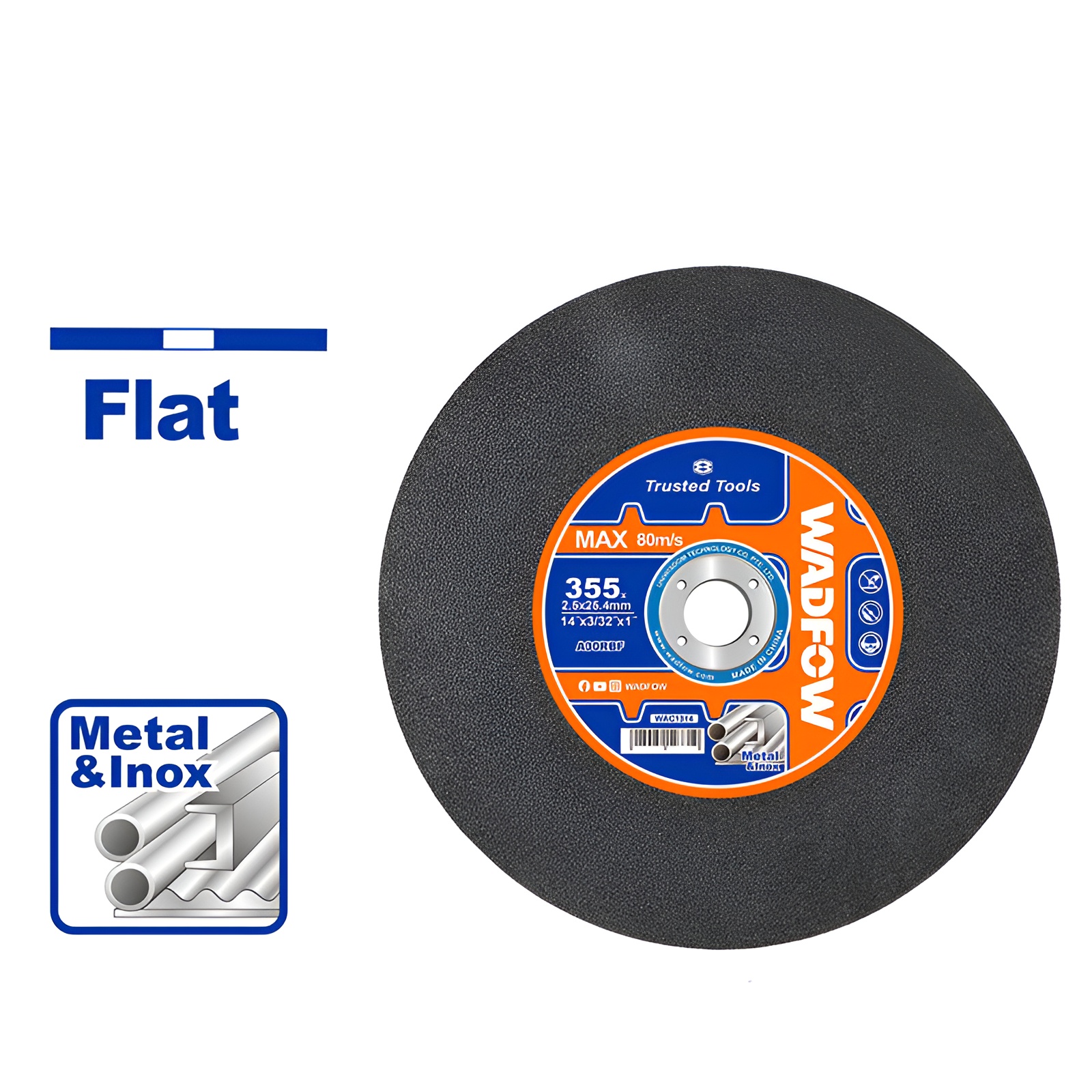 [CHÍNH HÃNG] Đá cắt kim loại 355x2.5x25.4mm WAC1314 WADFOW