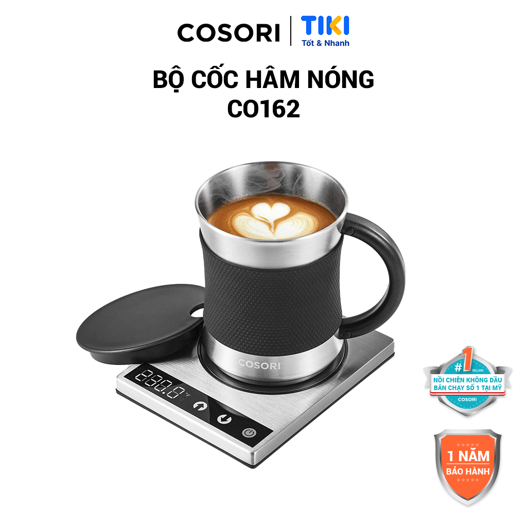 Bộ Cốc Hâm Nóng Giữ Ấm Cà Phê 500ml COSORI CO162 - Hàng Chính Hãng