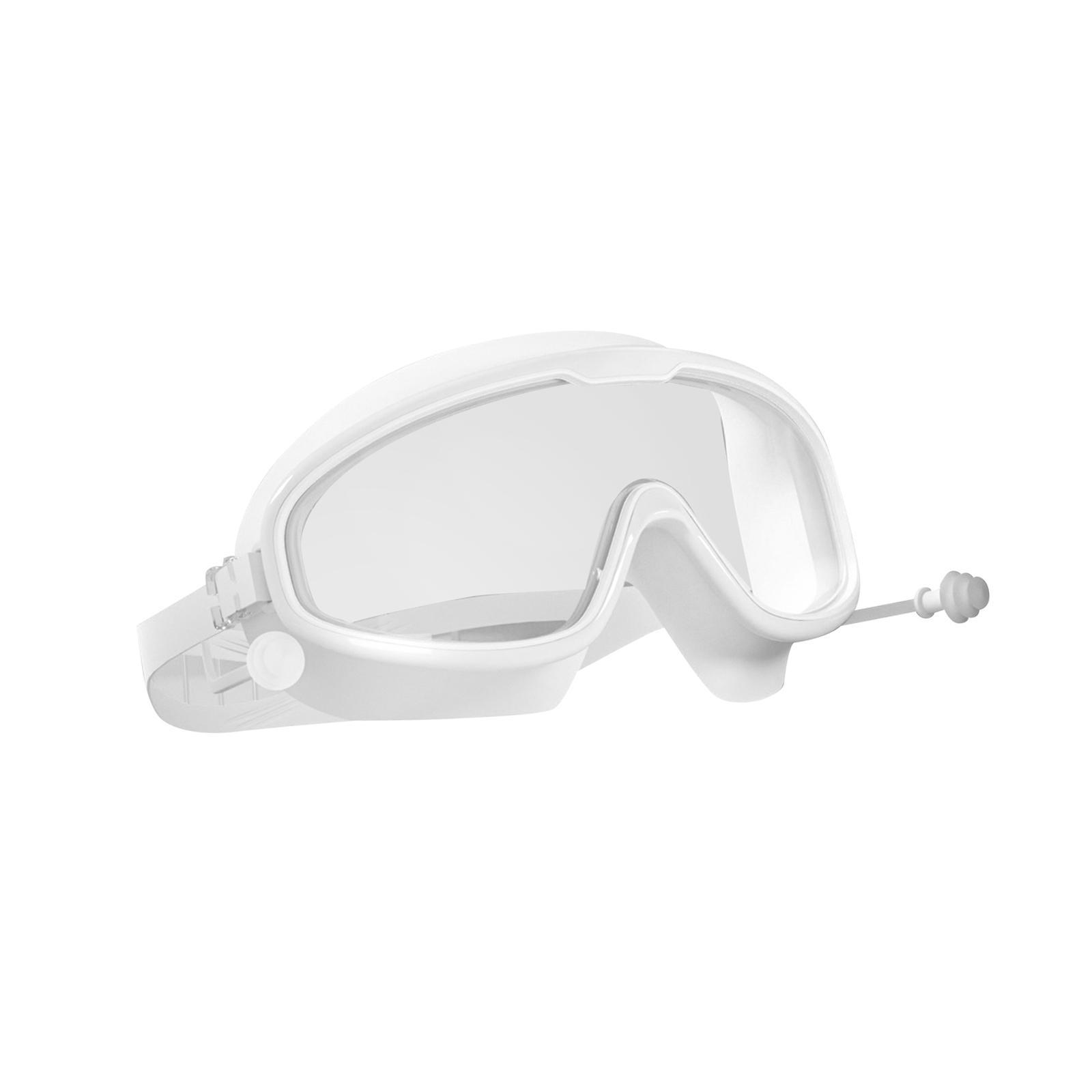 Swimming Goggles Swim Glasses Large Frame Diving Glasses with Earplugs