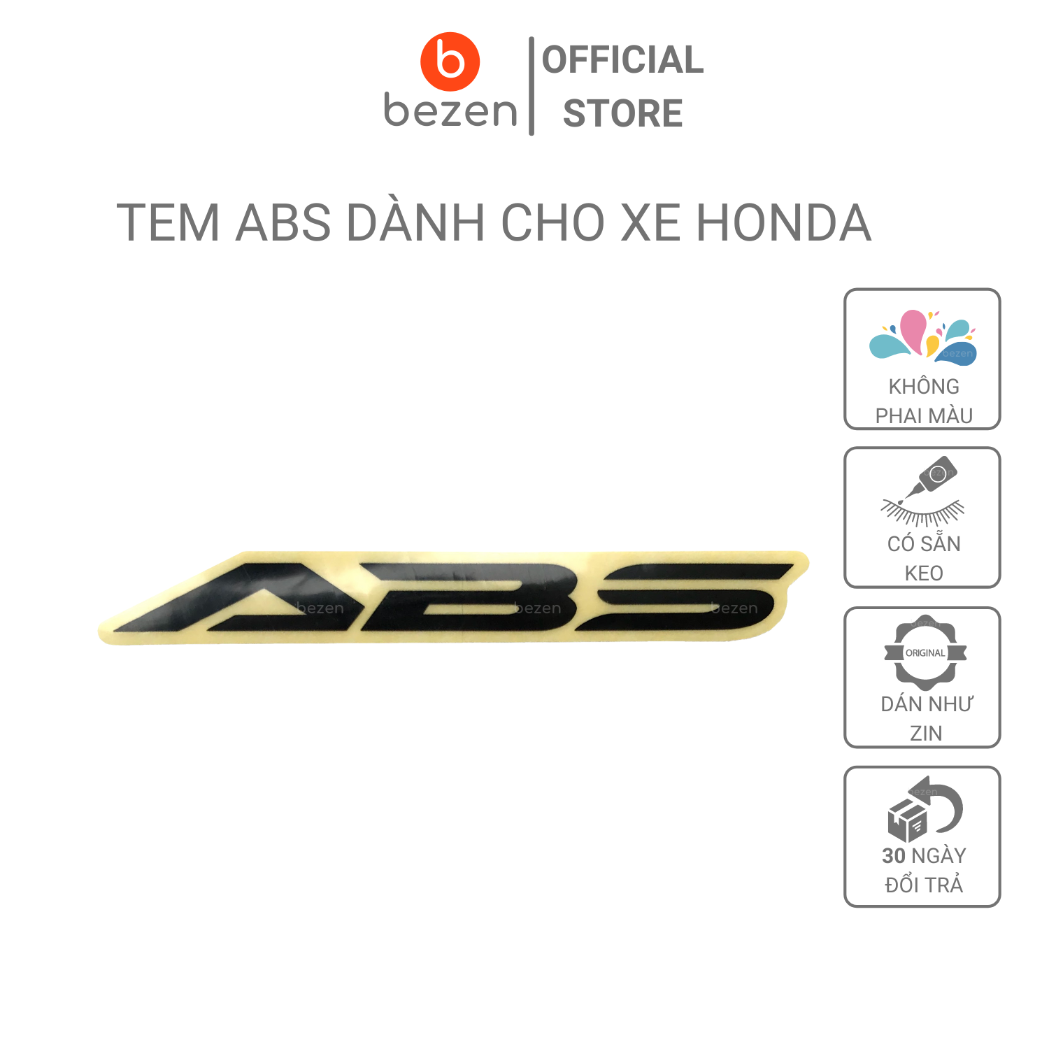 Tem chữ ABS dành cho xe Honda