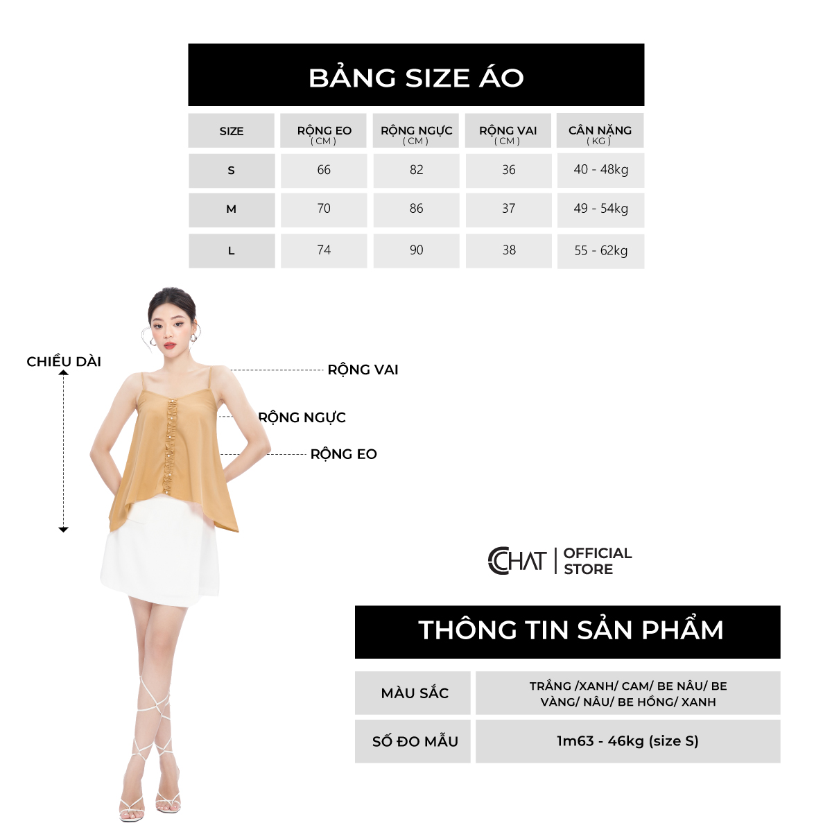 Áo 2 Dây Kiểu Phối Đai Nẹp Dáng Suông Chất Mango Cao Cấp 92AAE2001ST