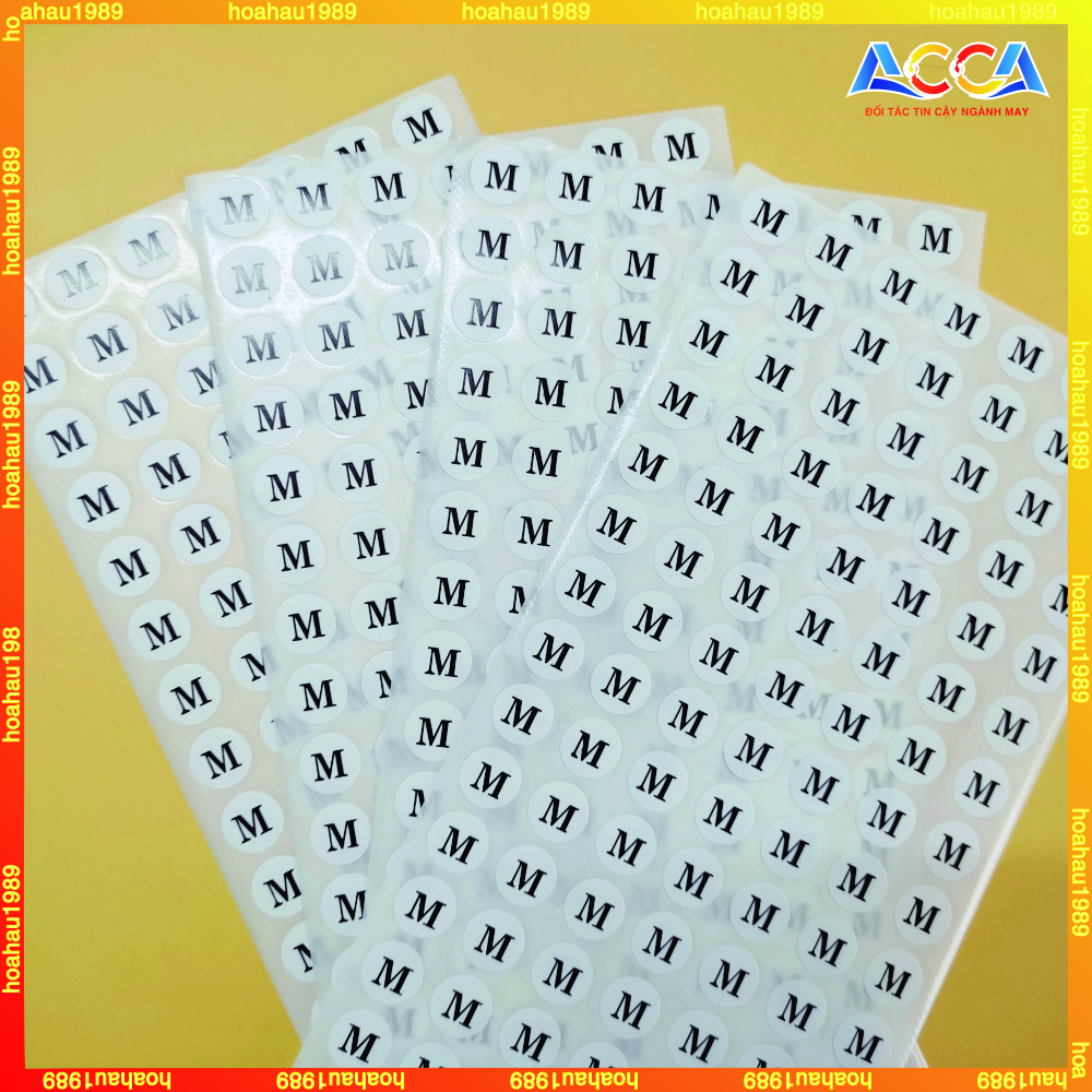 140 MIẾNG TEM DECAL DÁN SIZE QUẦN ÁO THỜI TRANG_STICKER DÁN SIZE_NHÃN SIZE _NHẬN IN THEO YÊU CẦU