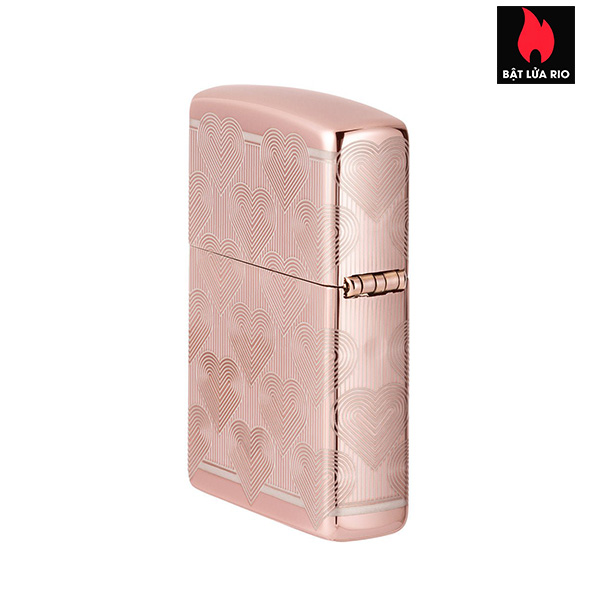 Bật Lửa Zippo Zippo 49811 – Zippo Heart Design High Polish Rose Gold