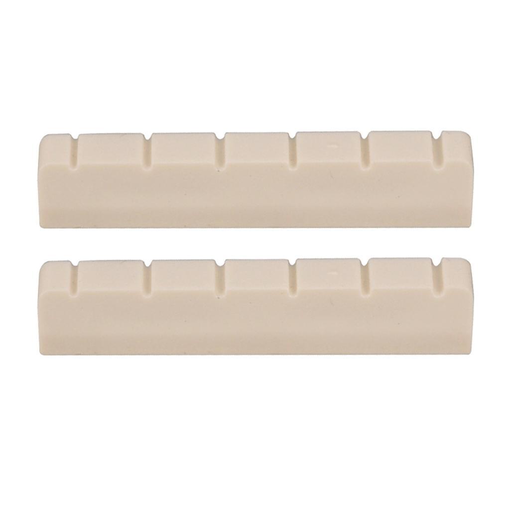 2x Guitar Slotted Curved Nut For Classcial Guitar Parts Beige Color