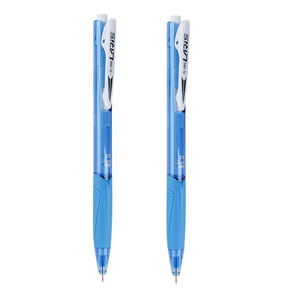 Bộ 2 Vỉ 2 Bút Bi Laris Tl095 - Mực Xanh - Thân Bút Màu Xanh