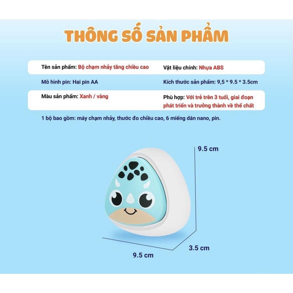 Bộ Đếm Nhảy Cao - Đồ Chơi Vận Động Chạm Nhảy Tăng Chiều Cao Cho Bé, Đếm Số Giọng Nói Phát Sáng