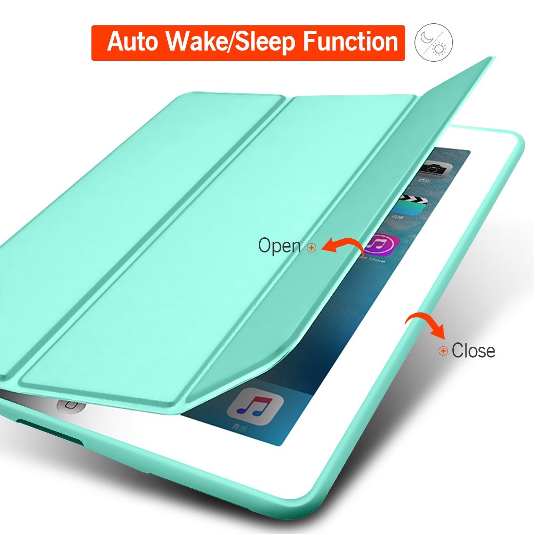 Bao da doanh nhân PKCB silicone dẻo - Smart cover dành cho iPad mini 4 - Hàng Chính hãng