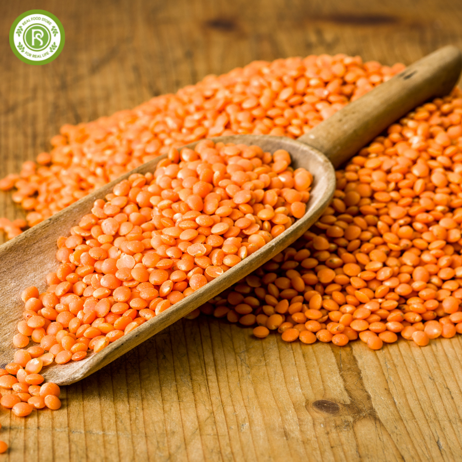Đậu Lăng Đỏ Real Food (Red lentils) - 2kg/500g/100g