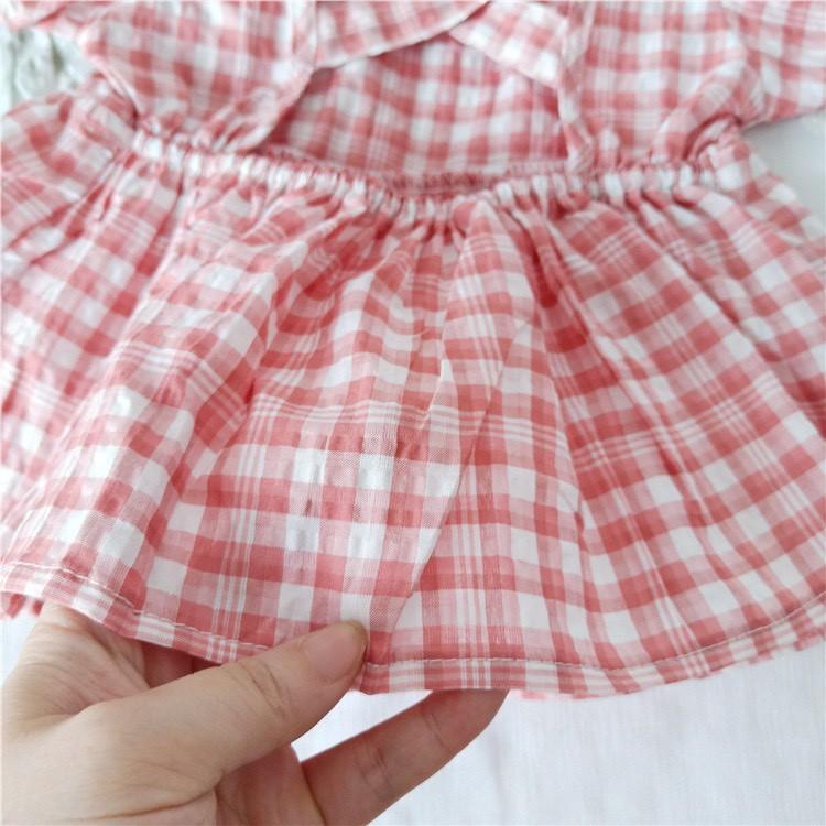 Áo babydoll , áo bé gái màu kẻ chất đẹp