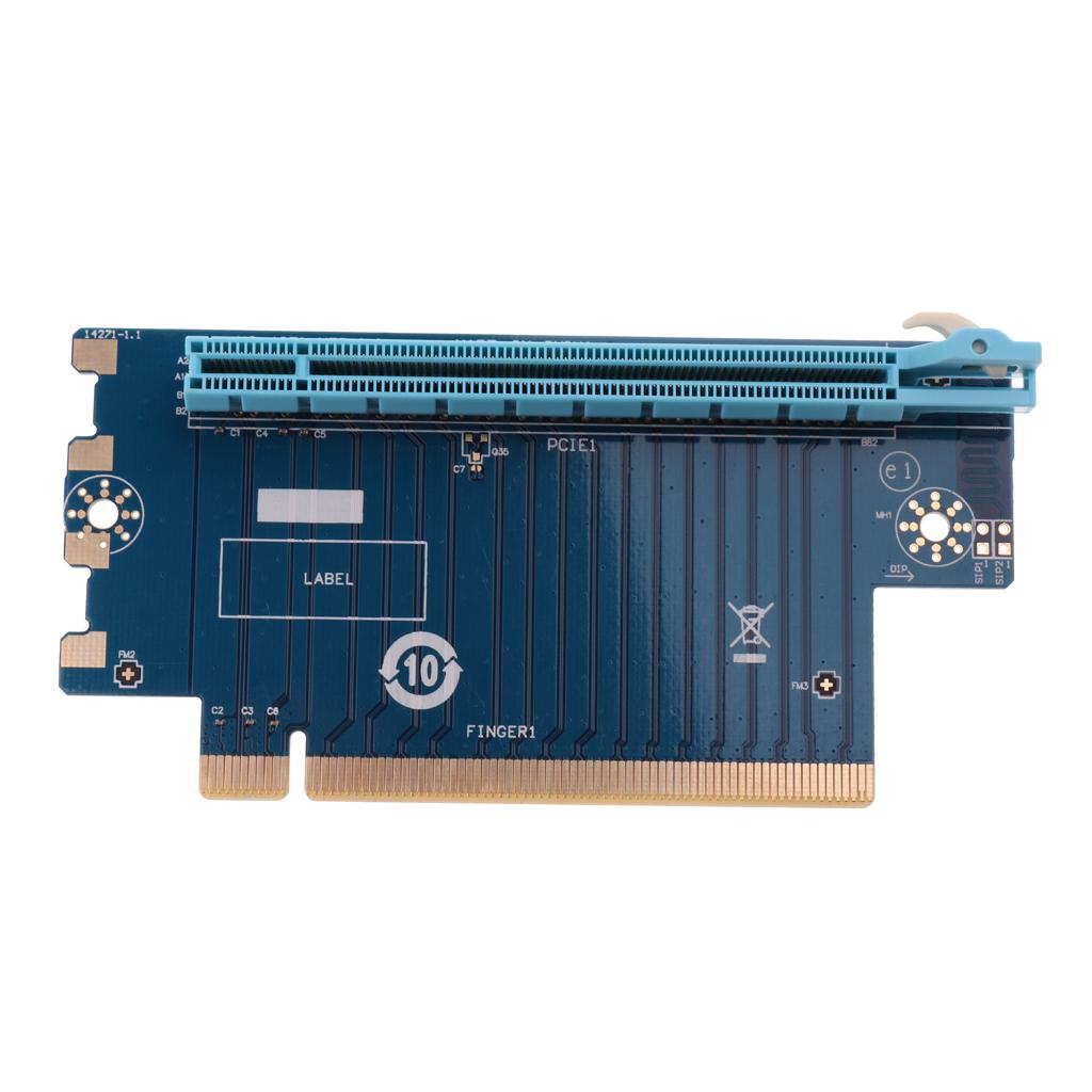 PCI Express Expansion PCI-E 16X 90 Degree Adapter Riser Card Converter