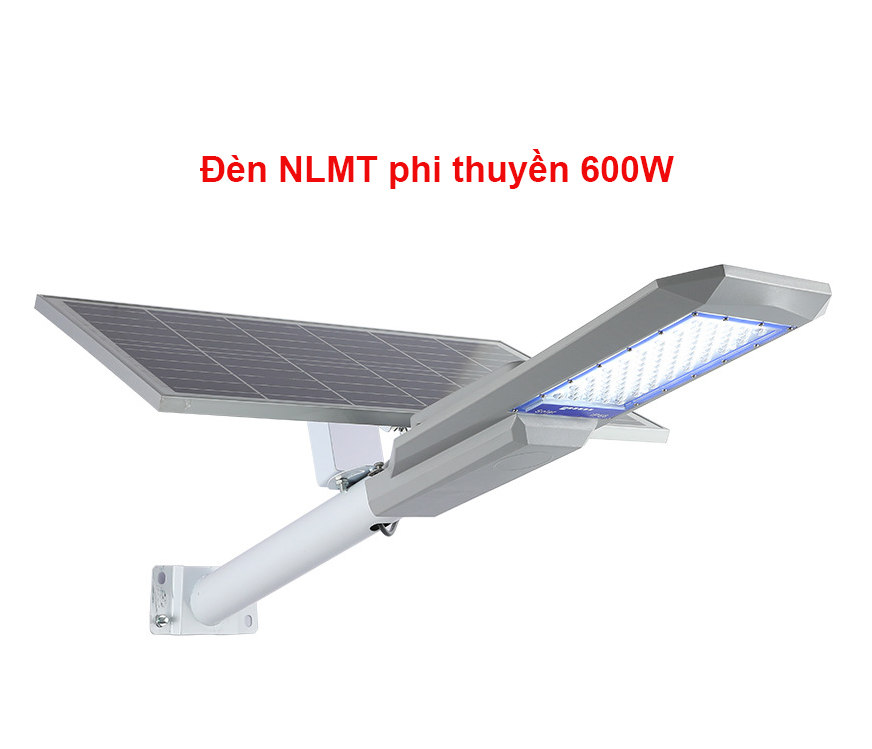 Đèn năng lượng mặt trời phi thuyền 600W,Vỏ nhôm nguyên khối ,Tấm pin rời , Ánh sáng trắng.