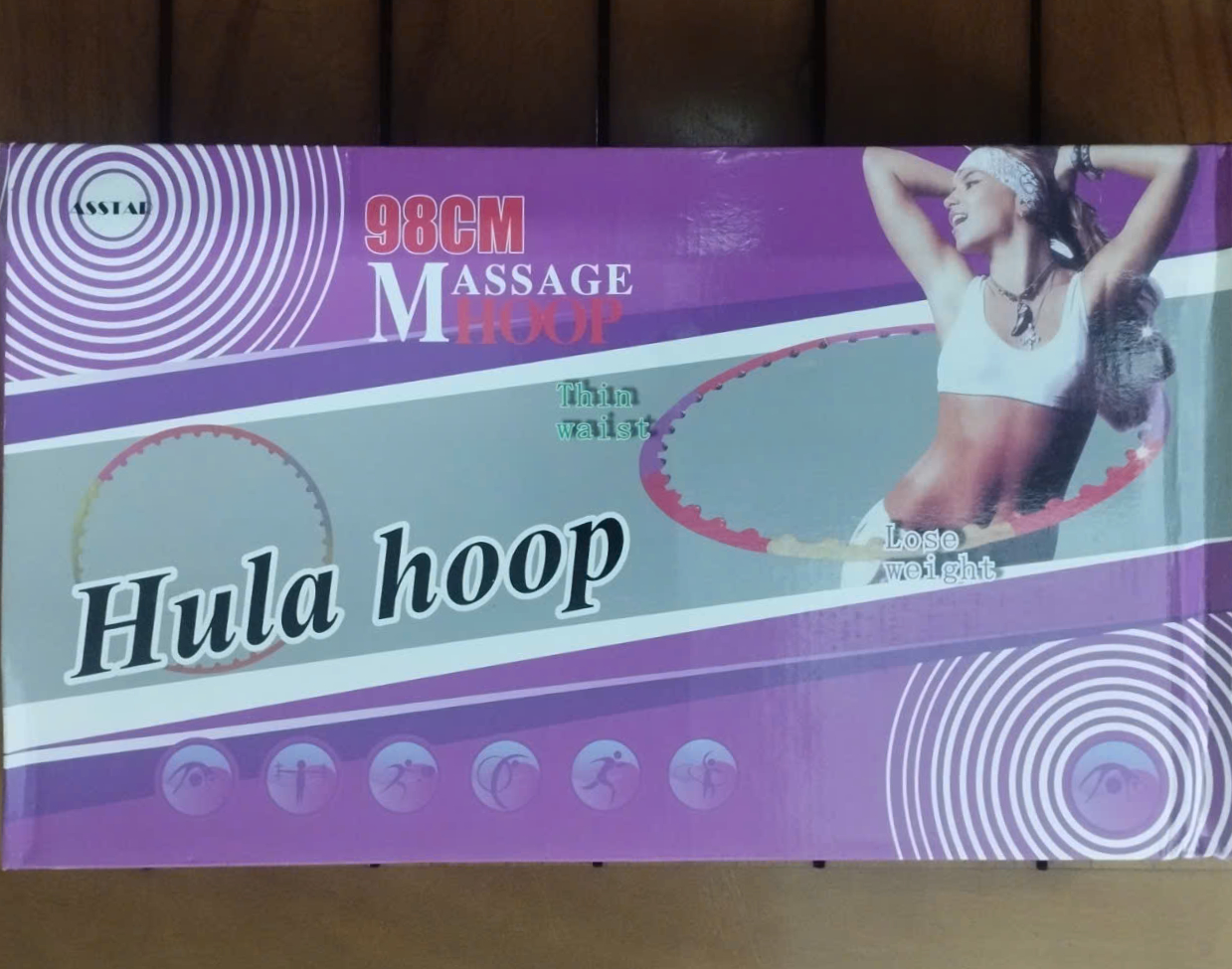 Vòng Lắc Eo Massage Tập Lắc Vòng Giảm Eo Hiệu Quả - Hàng Chính Hãng [Được đồng kiểm]