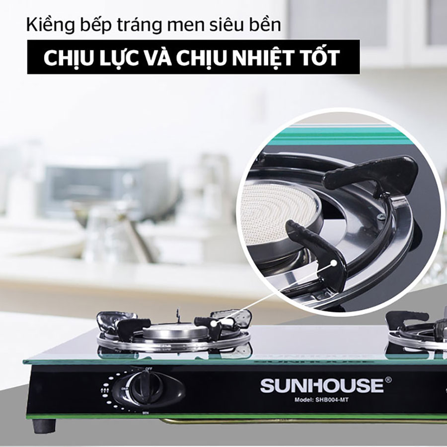 Bếp Gas Hồng Ngoại Đôi Sunhouse SHB004MT - Hàng chính hãng