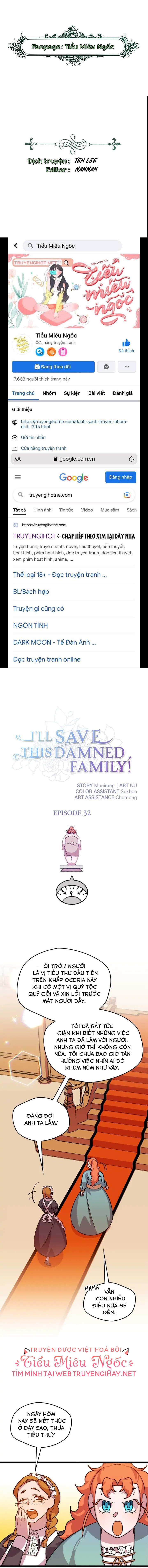 tôi sẽ cứu lấy gia tộc sắp sụp đổ chapter 32 1