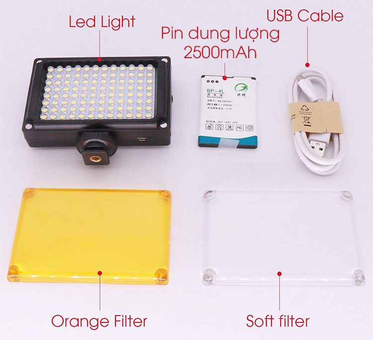 Đèn Led Mini Cho Điện Thoại Ulanzi FT-96 - Hàng Chính Hãng