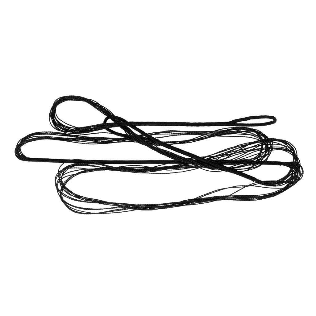 2Pcs Black 53" 56" Dacron Bow String For Traditional Recurve Bow Bowstring