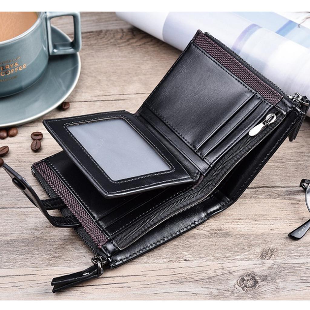 Fashion Bifold Wallet PU Leather Multi Card Organizer for Women Men