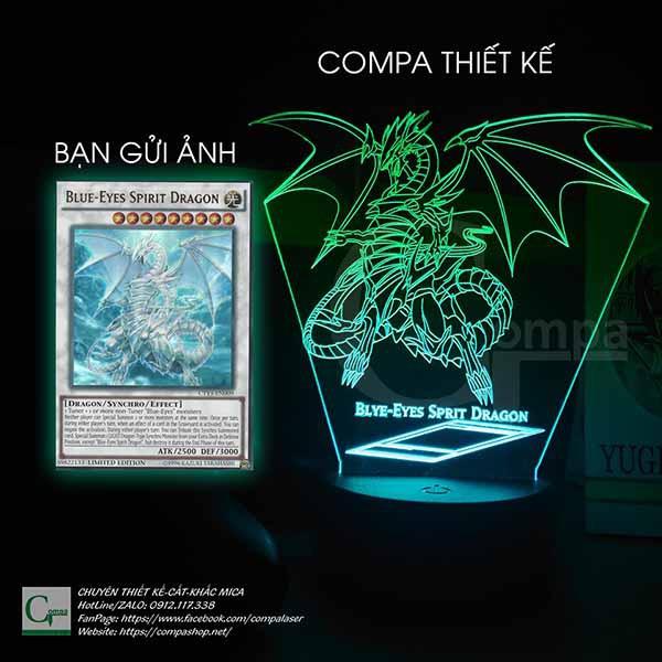 Đèn Ngủ Yugi-Oh Rồng Trắng Mắt Xanh Type 03