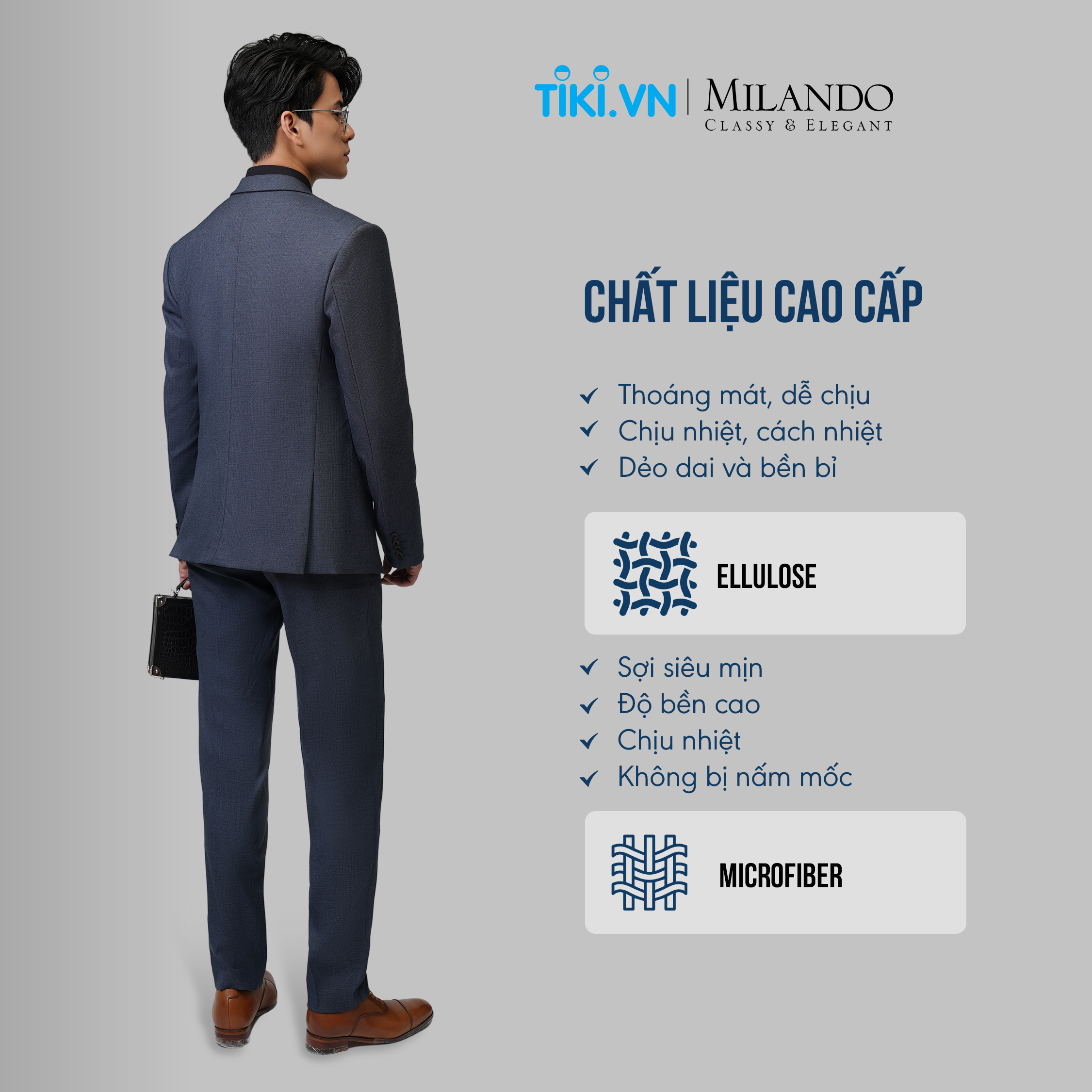 Quần Vest Nam Cao Cấp MYMILANDO Màu Xanh Xám Chì - Chất Liệu Cao Cấp Bền Màu, Kiểu Dáng Slim Fit Trẻ Trung, Thời Trang Công Sở, Dạo Phố, Sự Kiện Sang Trọng