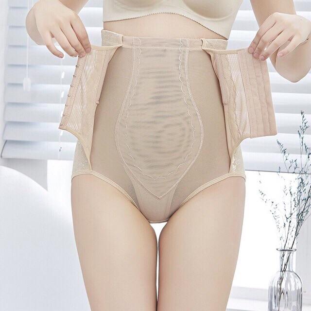 Quần Gen Nịt Bụng Cạp Cao Có Móc Cài, Giảm Mỡ, Giảm Eo Định Hình Vòng Eo 882