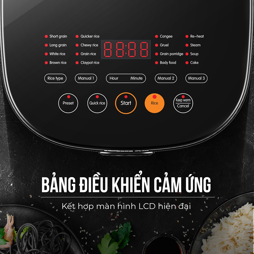 Nồi cơm điện tử Elmich RCE-1807 - Hàng chính hãng