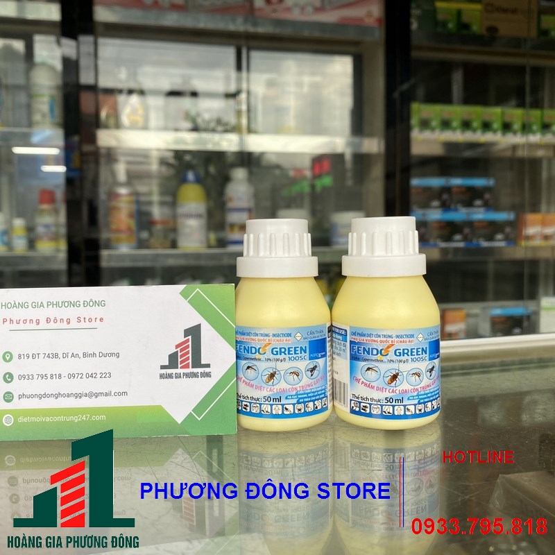 Thuốc diệt muỗi và côn trùng FENDO GREEN 10SC_ CHAI  50ML