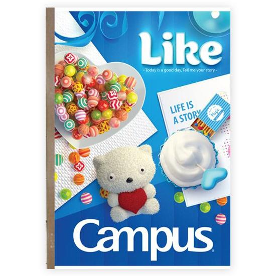 Lốc 10 Vở KN Campus Gift 120 trang - Tặng 1 bút nhớ dòng Double A