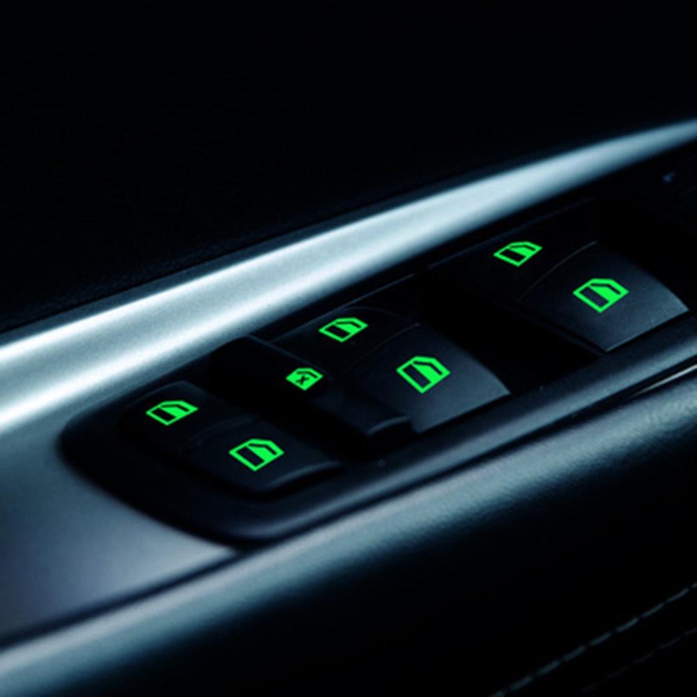 Miếng Dán Phản Quang Trên Nút Bấm Tappi Cửa, Tấm Dán Cụm Công Tắc Nâng Hạ Kính - MVN AUTO