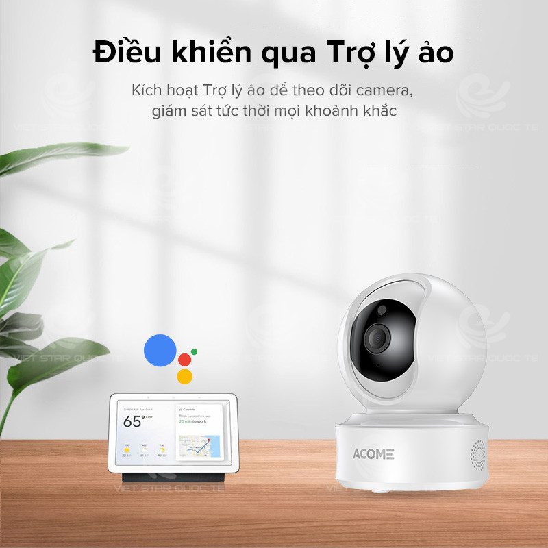 Camera Wifi Thông Minh Trong Nhà ACOME APC03 Độ Phân Giải 1080P - Hàng Chính Hãng