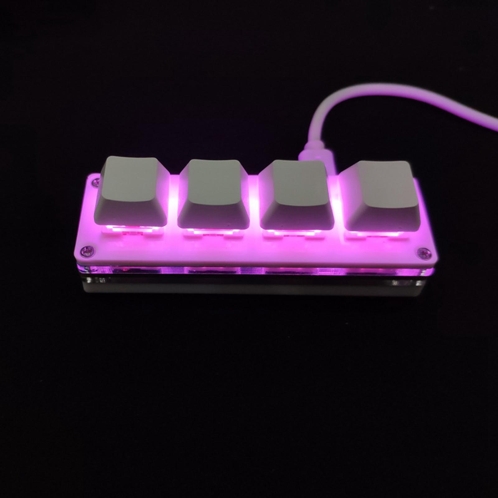 USB Keys Keyboard RGB Mechanical Gaming Keyboard for DIY Gaming , Red Switch