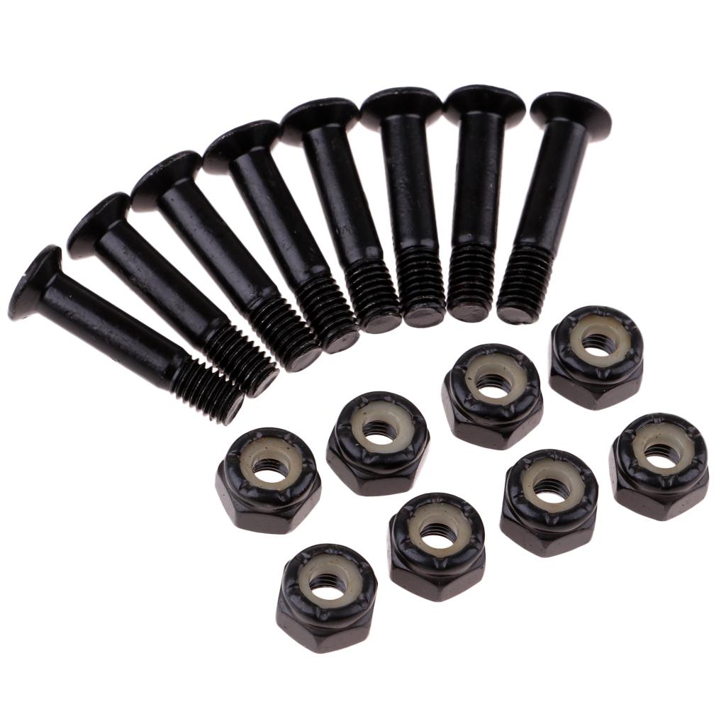 8pcs Skateboard Hardware Mounting Bolts Screws Longboard Accessories 25mm