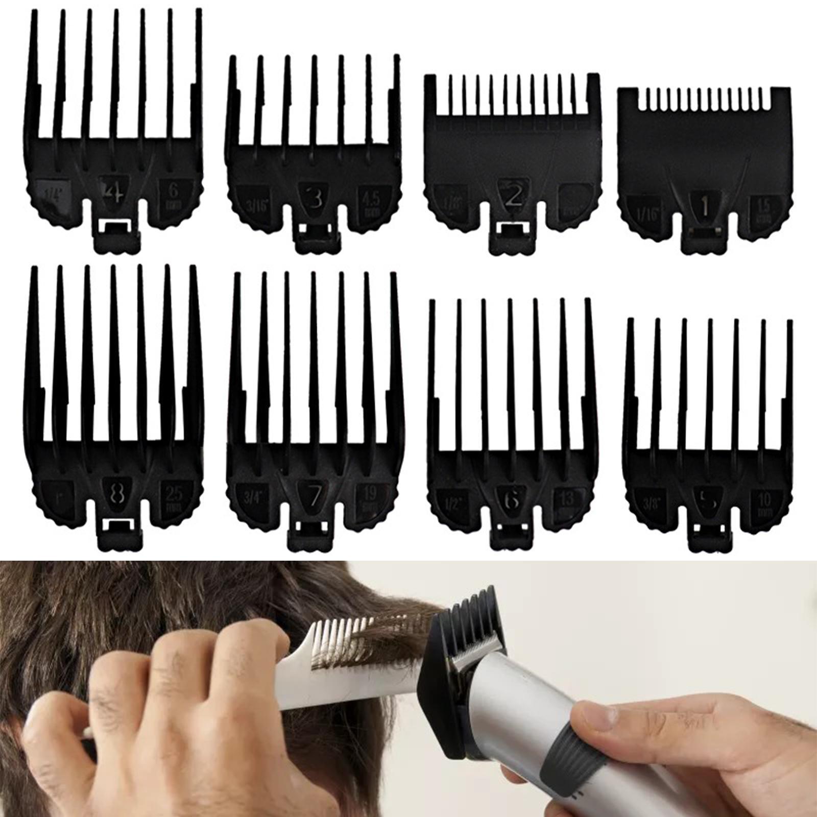 8 Piece/Set Hair  Guide Combs Attachment Barber Tool