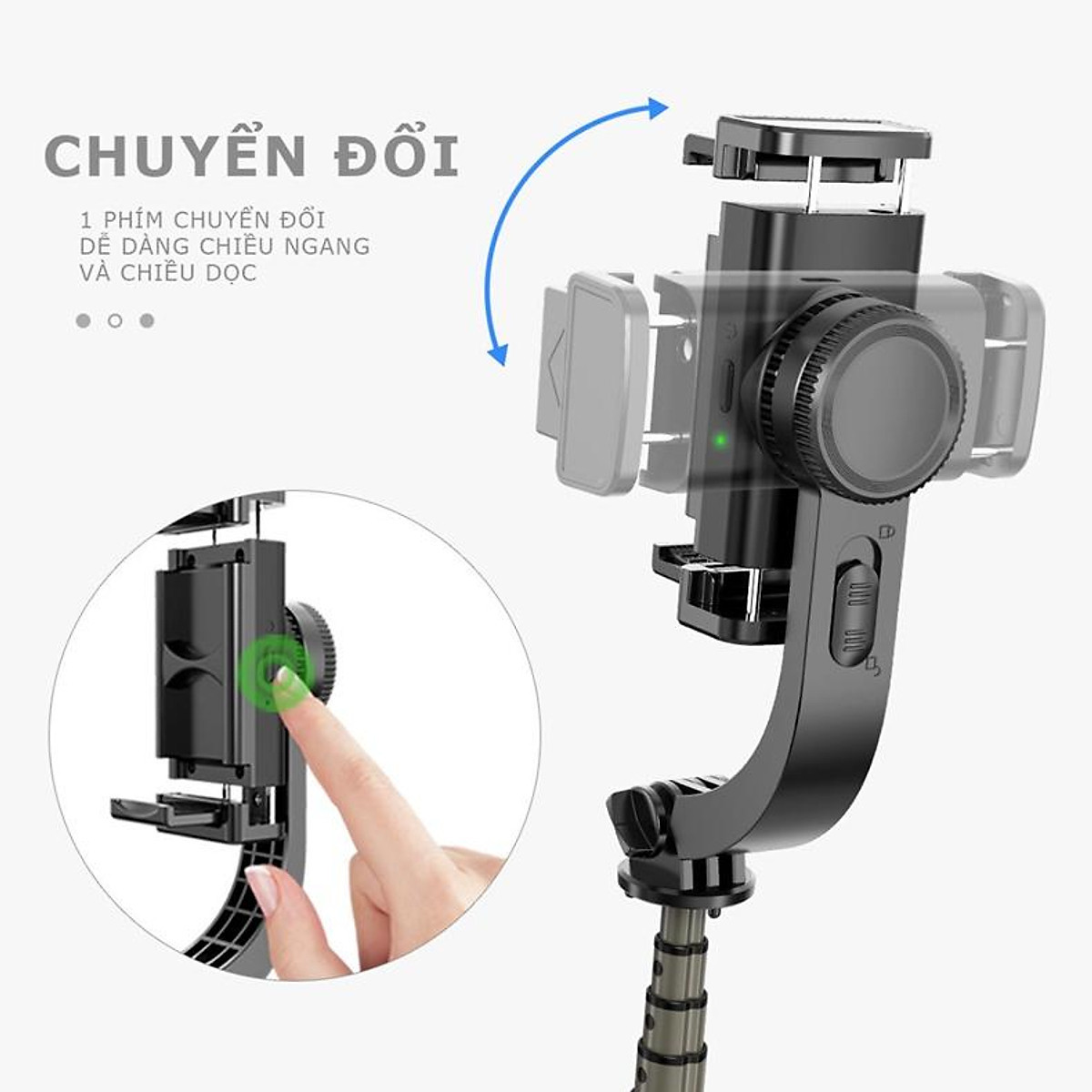 Gậy chụp ảnh Gimbal chống rung quay Video chuyển động cho Livestreamer vloger - Gimbal L08