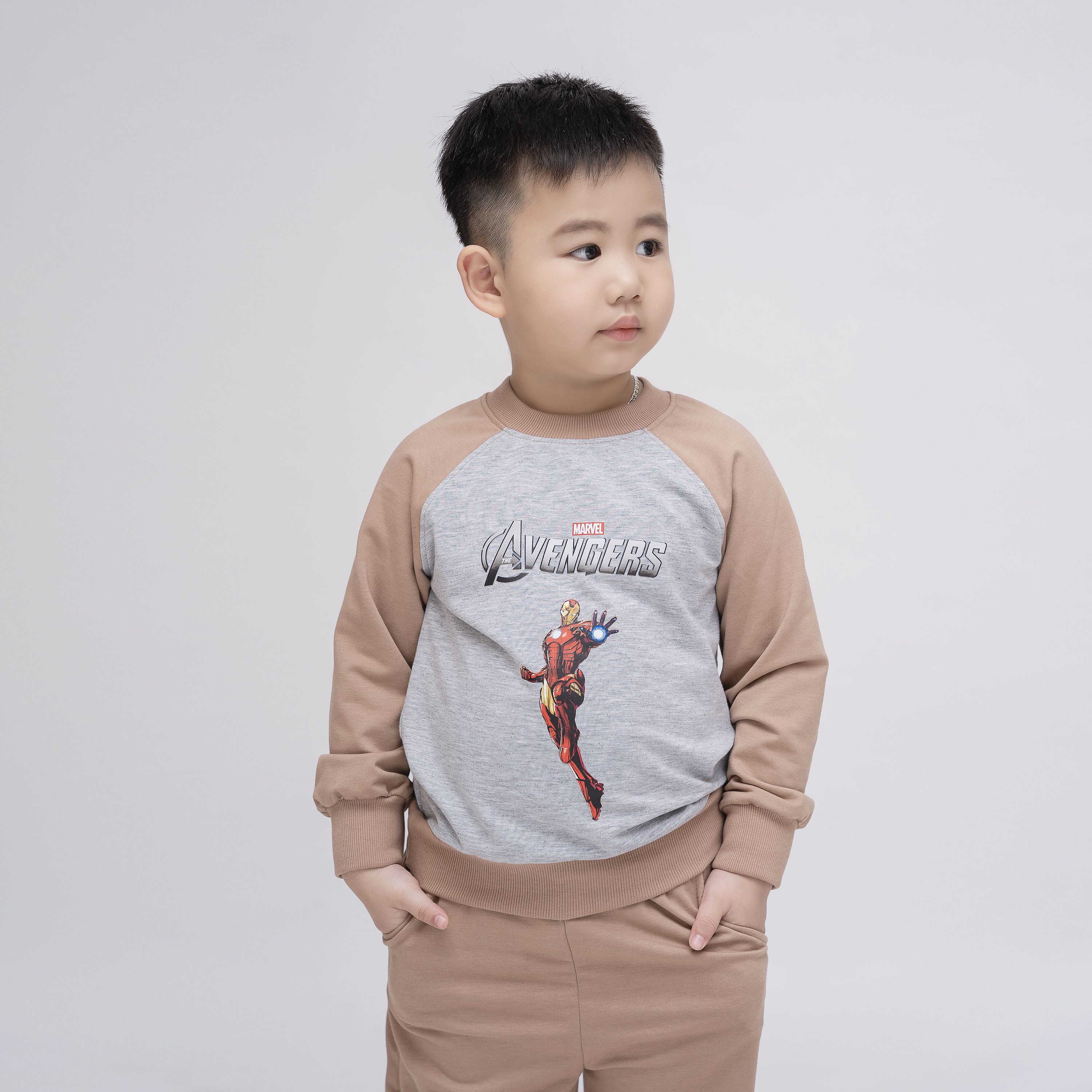 Bộ phông siêu anh hùng Ironman Nâu vàng