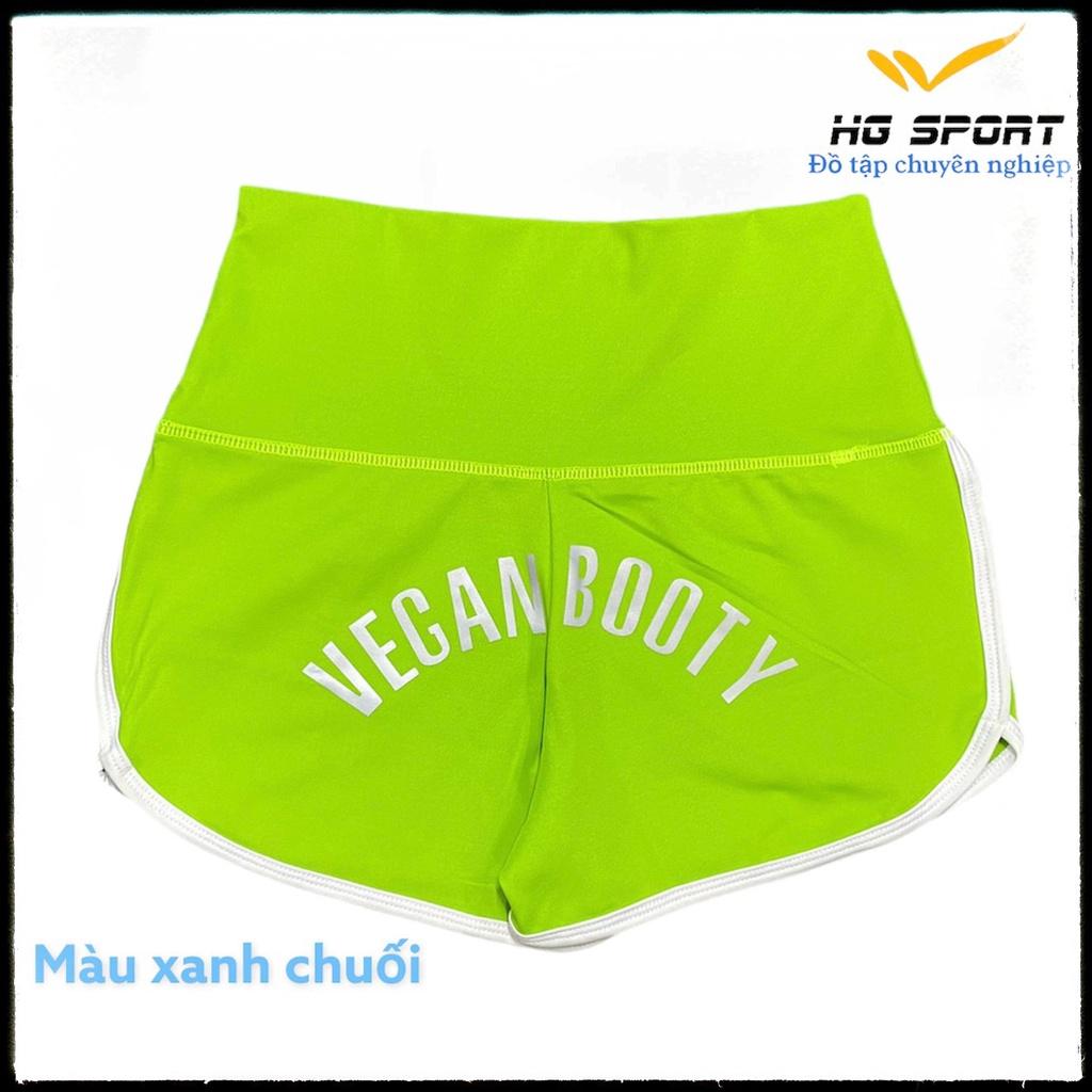 Đồ Tập Gym, Aerobic, Thể Thao nữ, Quần Đùi Lưng Cao Hg Sport QD001