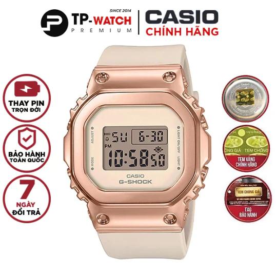 Đồng hồ nữ dây nhựa Casio G-Shock chính hãng GM-S5600PG-4DR