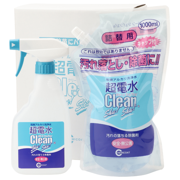 Chai xịt Khử mùi ô tô Clean Shu! Shu! 500mL nước ion kiềm tẩy rửa, diệt khuẩn từ Nhật Bản