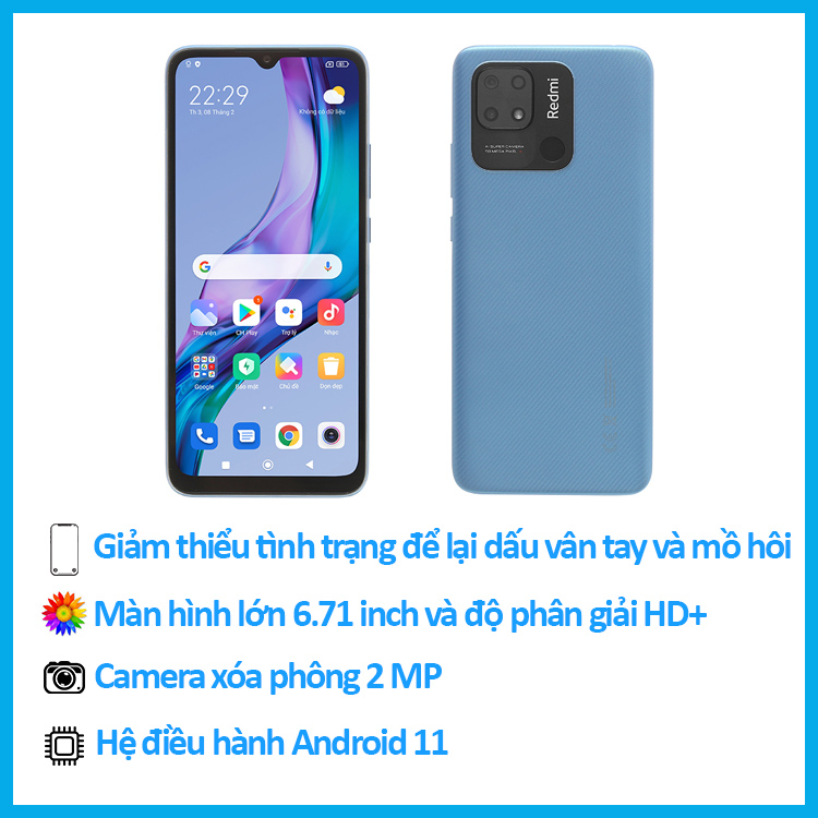 Điện thoại Xiaomi Redmi 10C - Hàng chính hãng