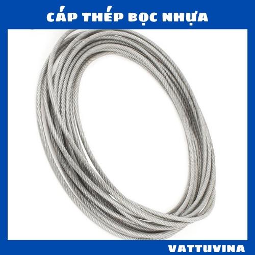 Dây Cáp Thép Bọc Nhựa 6mm Cắt Theo mét