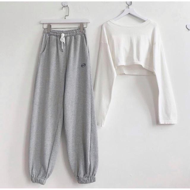 Quần thun jogger thêu chữ SPUN ️ Nam nữ unisex ️