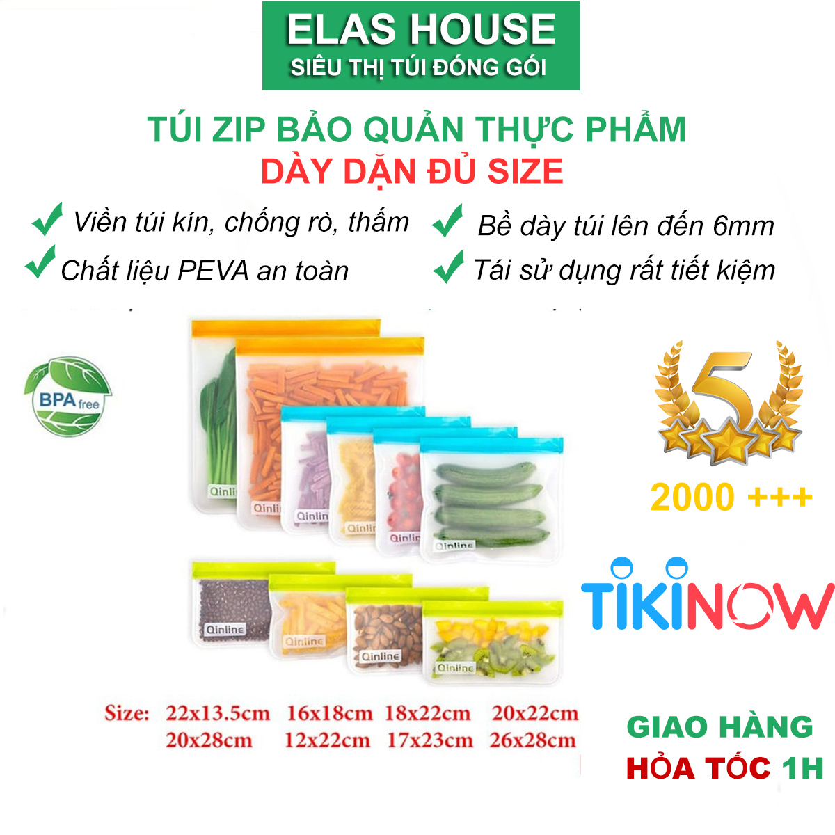 Túi Zip Bảo Quản Thực Phẩm,Túi Zip Nhỏ,Túi Zipper,Túi Zip Mini Bảo Quản Thực Phẩm Tái Sử Dụng Trong Tủ Lạnh