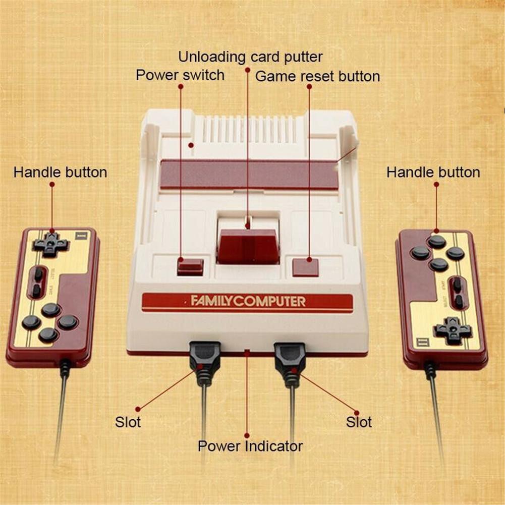 Mini FC Compact Built In 600 Classic Games 8Bit HDMI TV Game Console