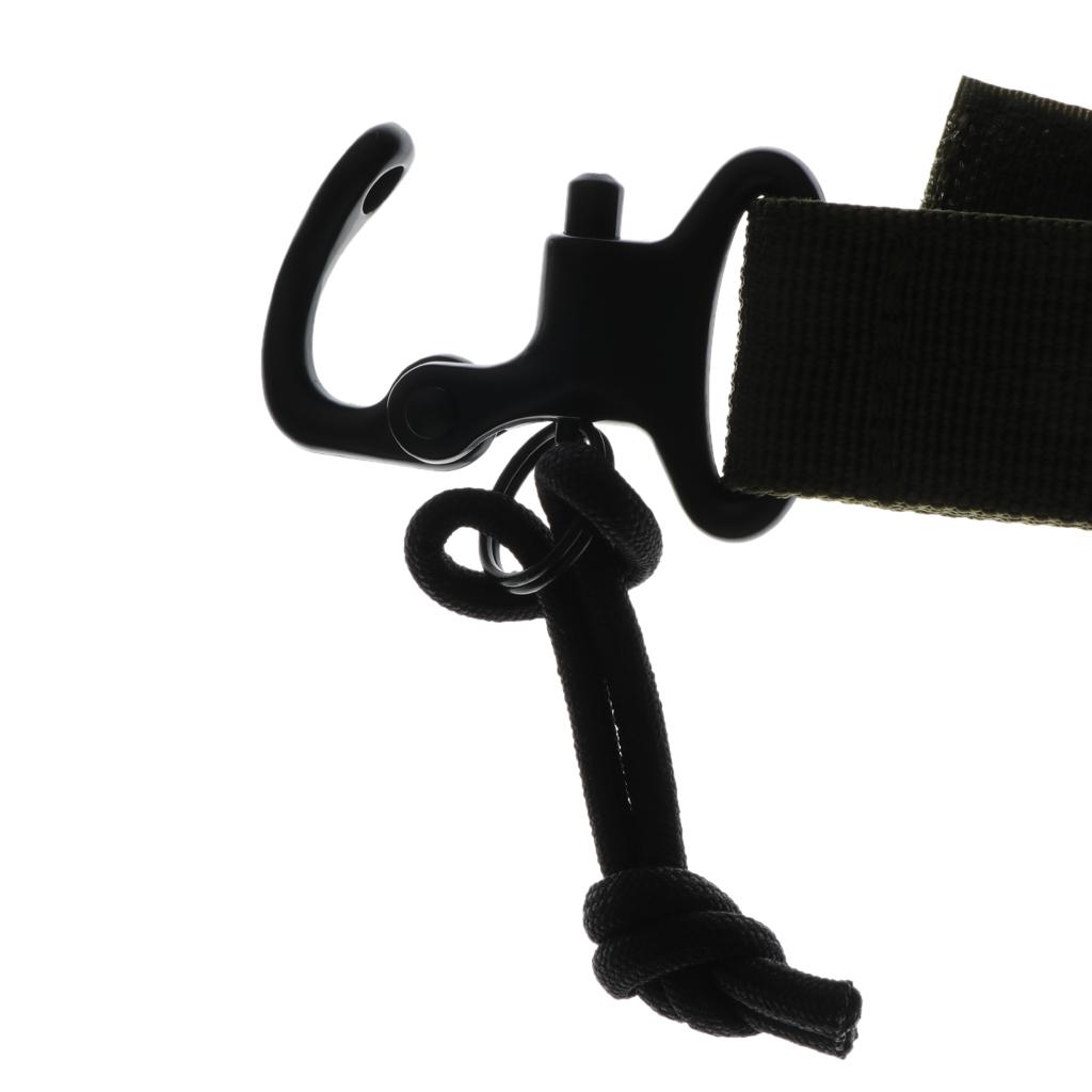 Nylon Multifunctional Molle Harness D Ring Belt Clip Carabiner Keychain Hook