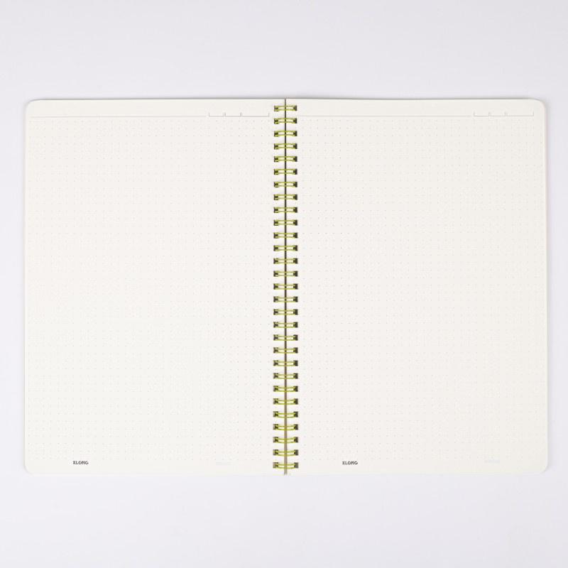 Vở Dot Grid lò xo kép bìa nhựa 2 mặt B5 80 trang 100/76; MS: 577