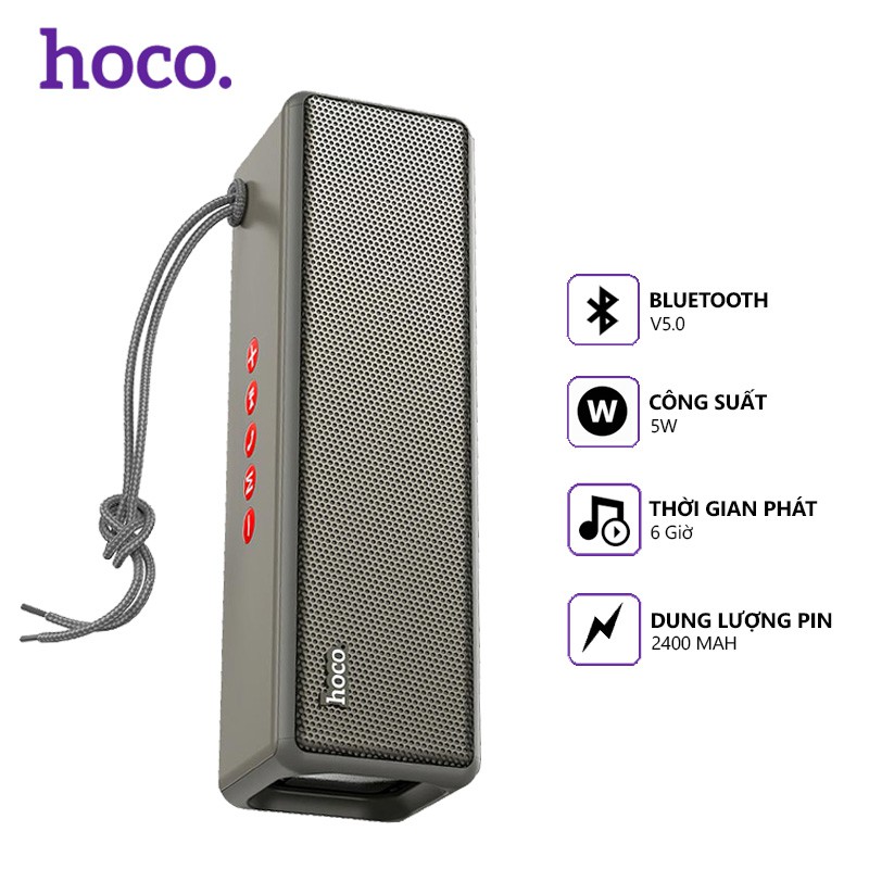 Loa bluetooth Hoco HC3 V5.0 - loa thể thao không dây cao cấp âm thanh sống động tương thích nhiều thiết bị - hàng chính hãng