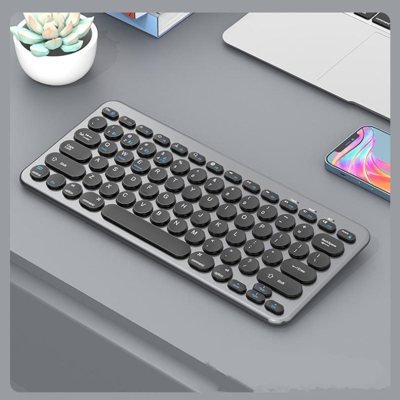 Bàn phím chuột không dây mini W909 - pin sạc - Bluetooth 5.0 + Usb2.4G cho PC Laptop Srmartphone hàng nhập khẩu