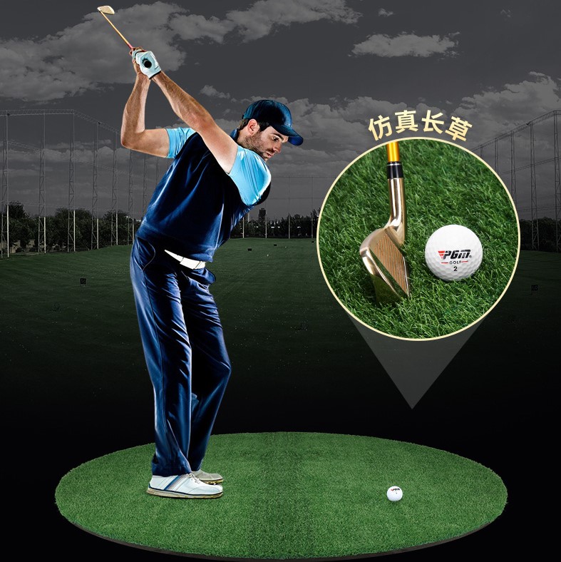 Thảm tập swing Golf ECO-360( D150cm): 2 lựa chọn mặt cỏ, Cao cấp, Kích thước lớn, Thiết kế mới